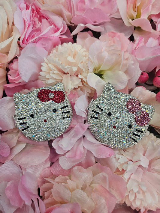 Rhinestone Kitty Compact Mirror (1pc)