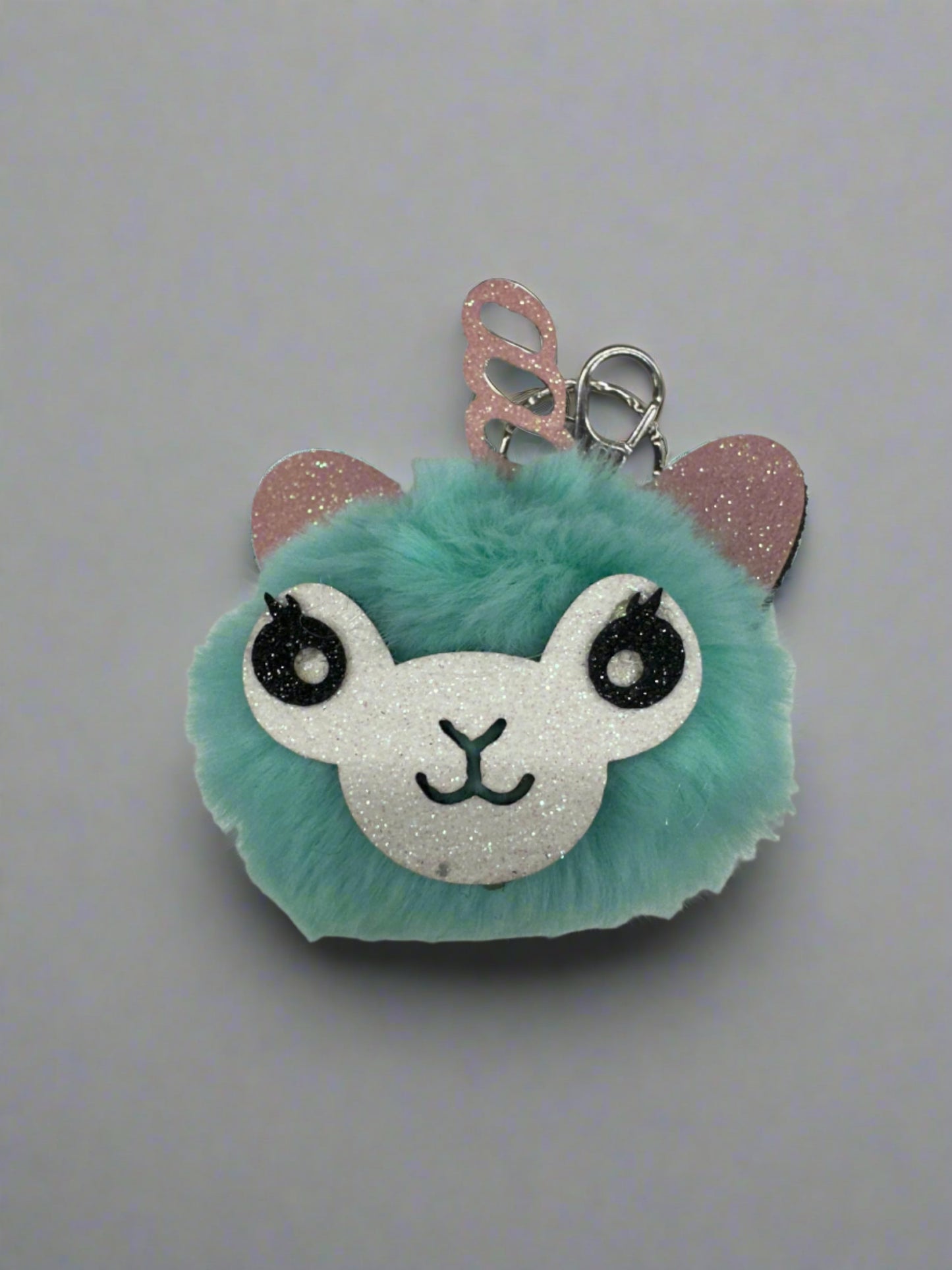 Llama UniCorn Pom Pom Keychain (12pc)