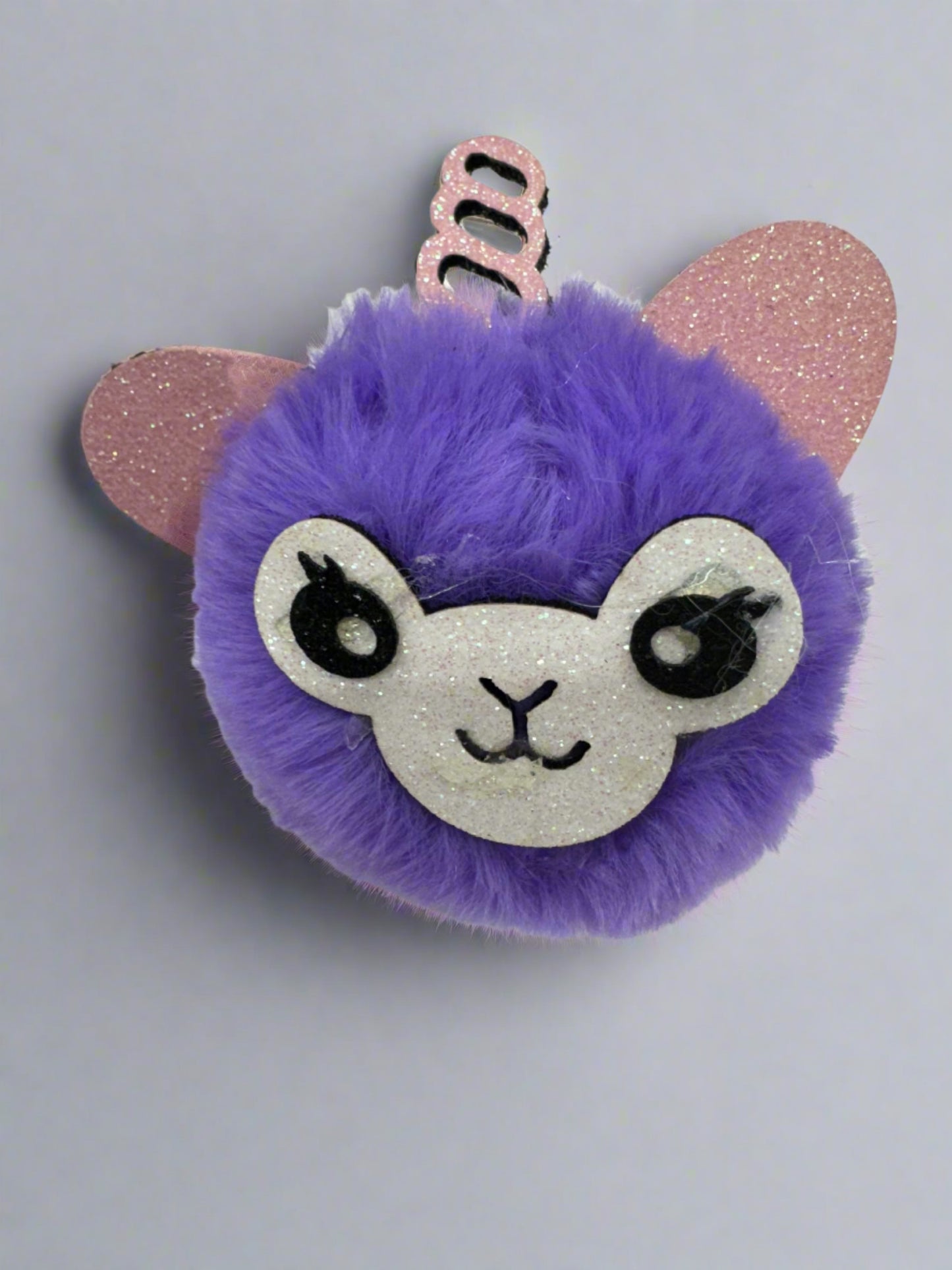 Llama UniCorn Pom Pom Keychain (12pc)