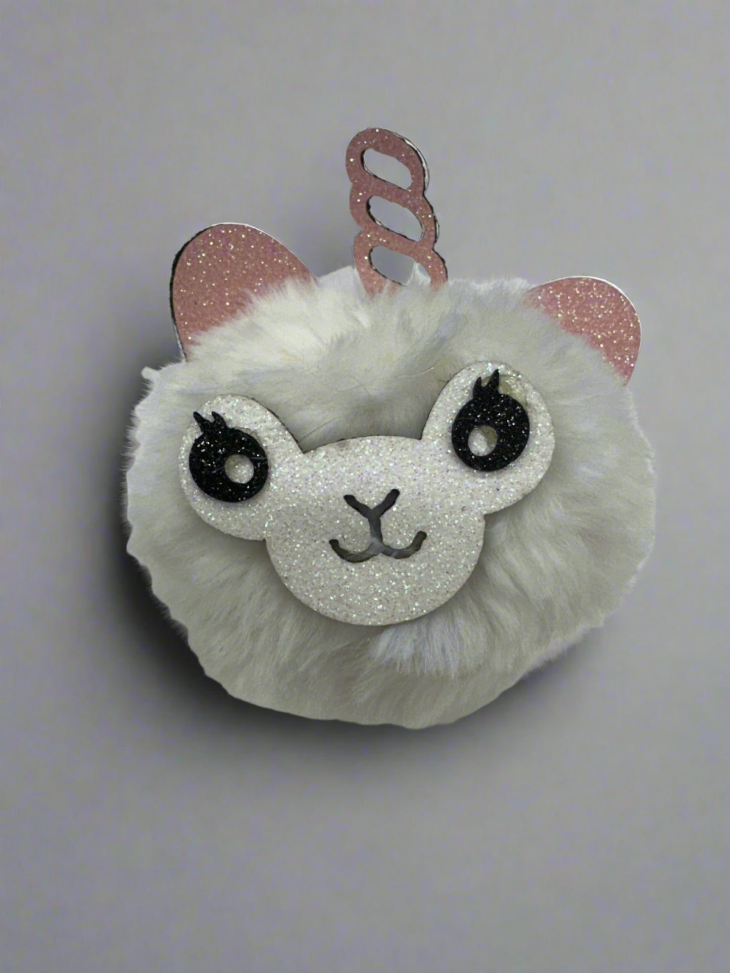 Llama UniCorn Pom Pom Keychain (12pc)