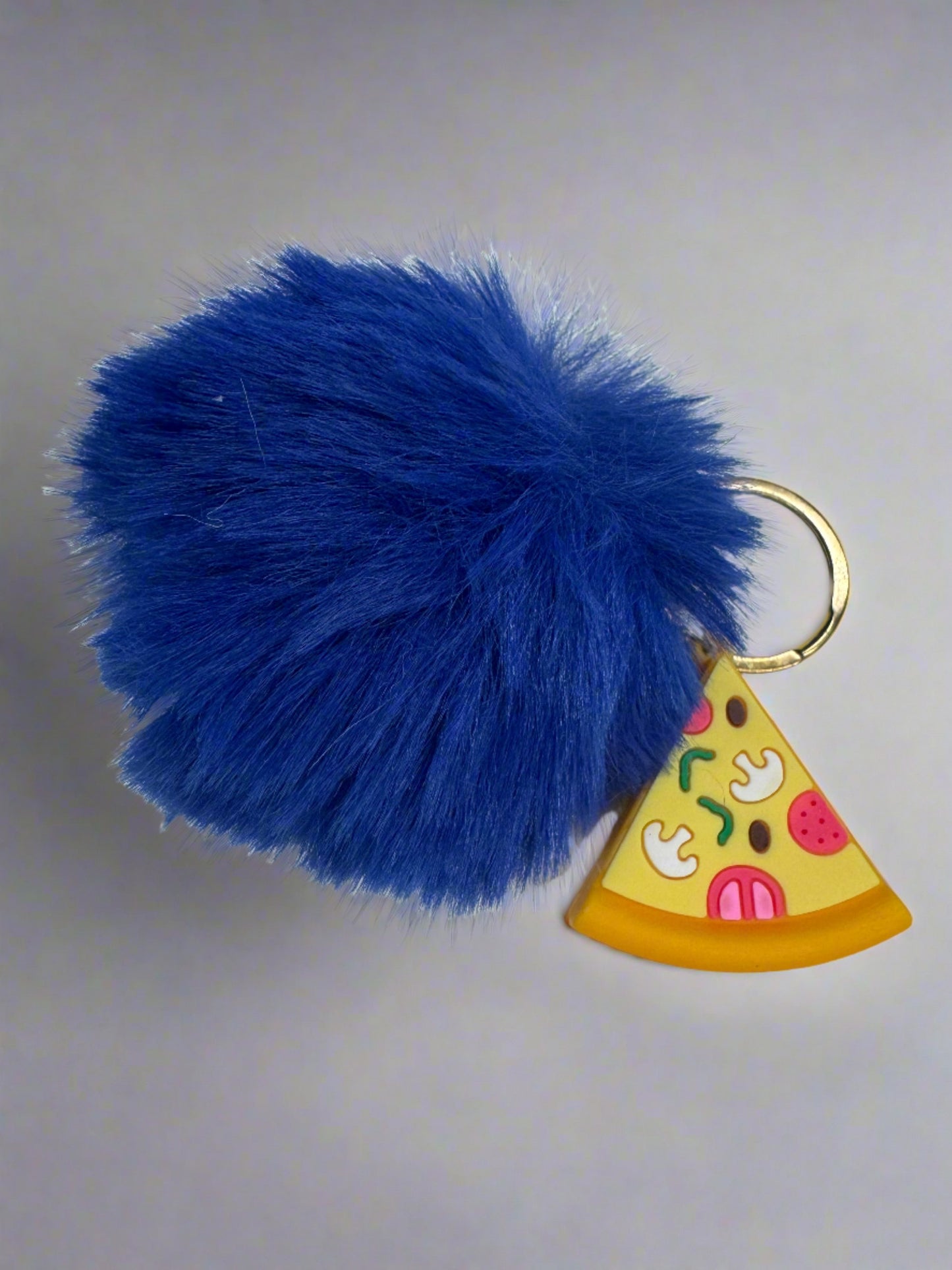 Pom Pom Keychain with Fast Food Charm (12pc)