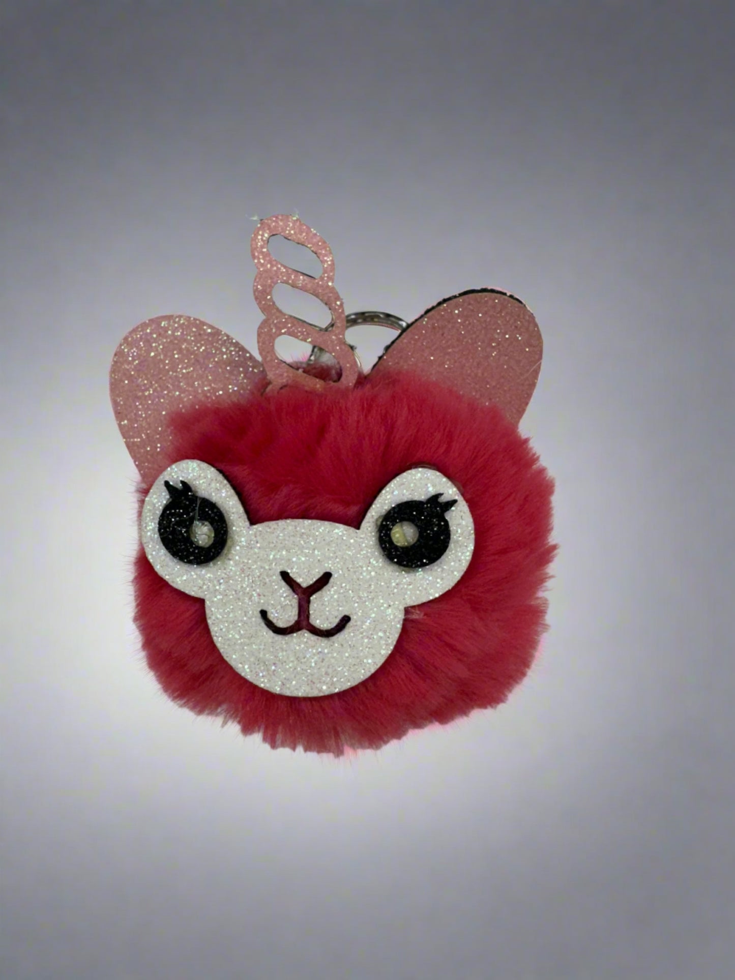 Llama UniCorn Pom Pom Keychain (12pc)