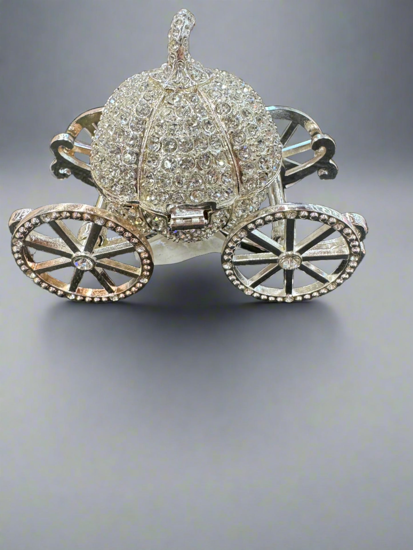 Rhinestone Carriage Jewelry Box