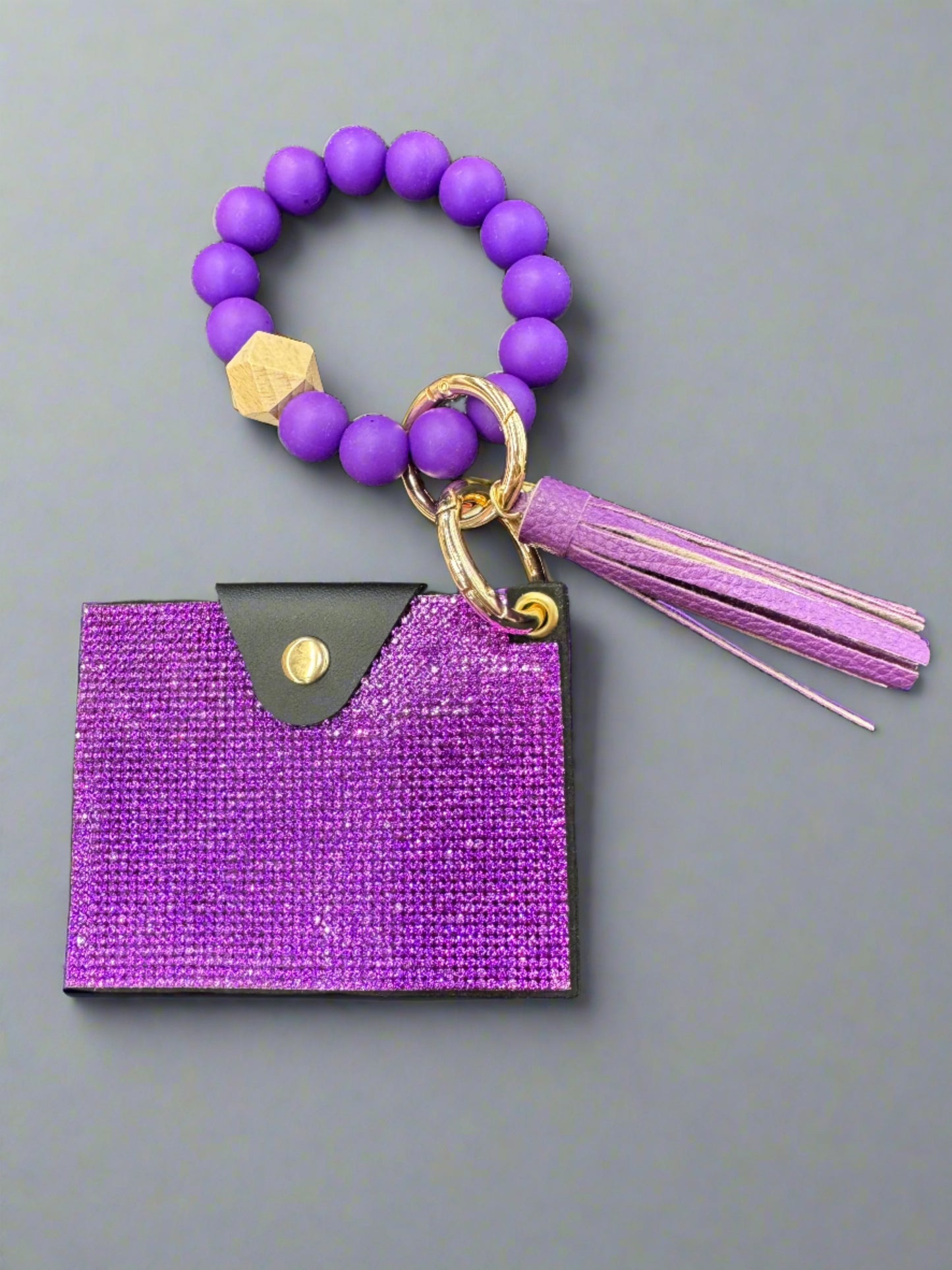 4" Wristlet Rhinestone Wallet