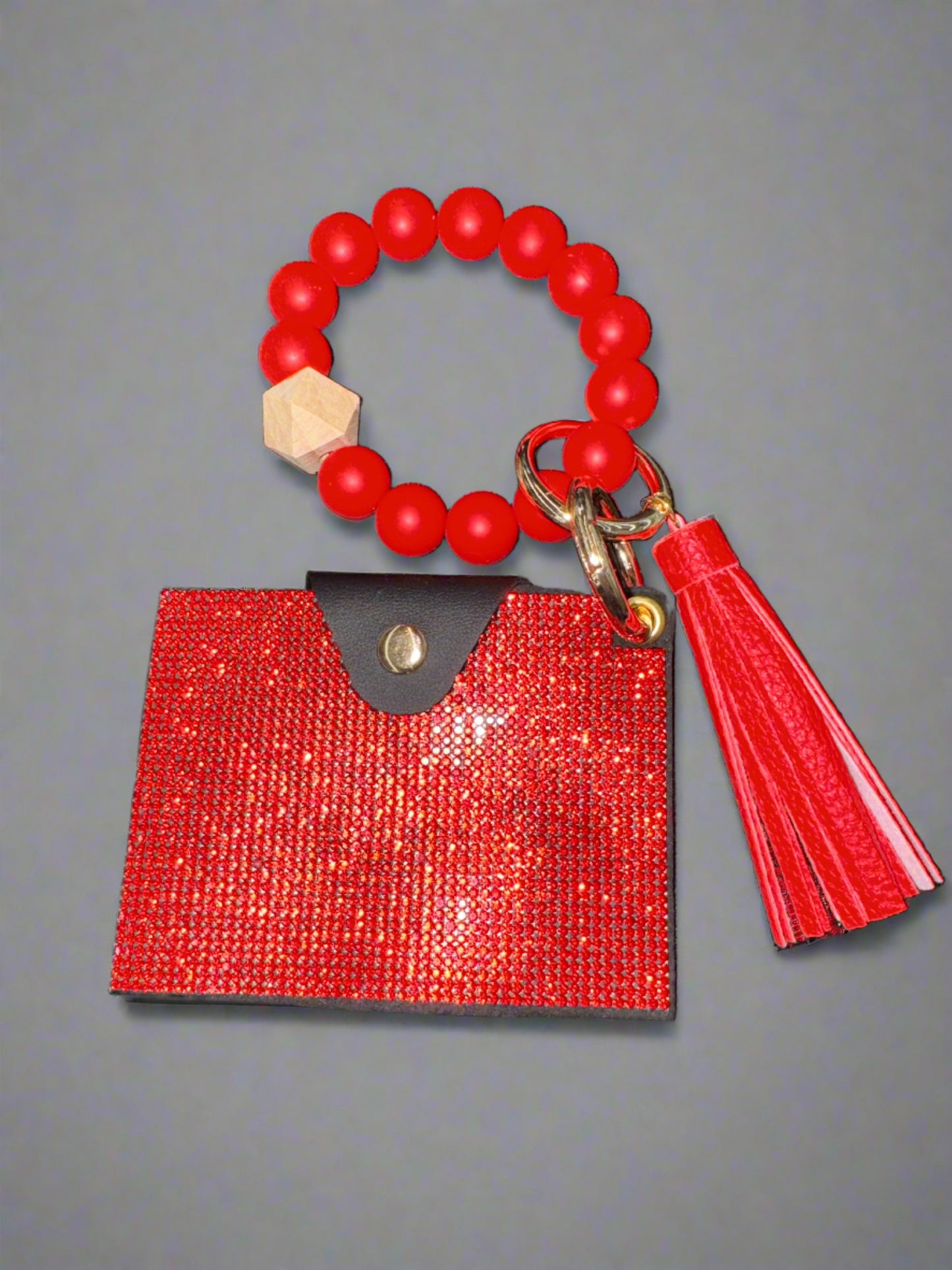 4" Wristlet Rhinestone Wallet