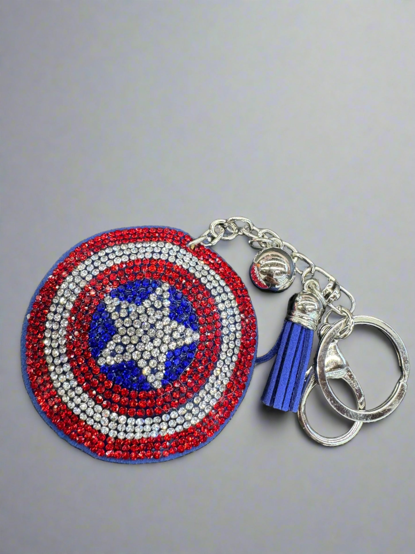 2.5" Keychain Rhinestone Star