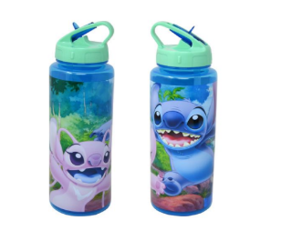 Stitch 30oz Transparent PP Sports Bottle with PS Spout and Lid