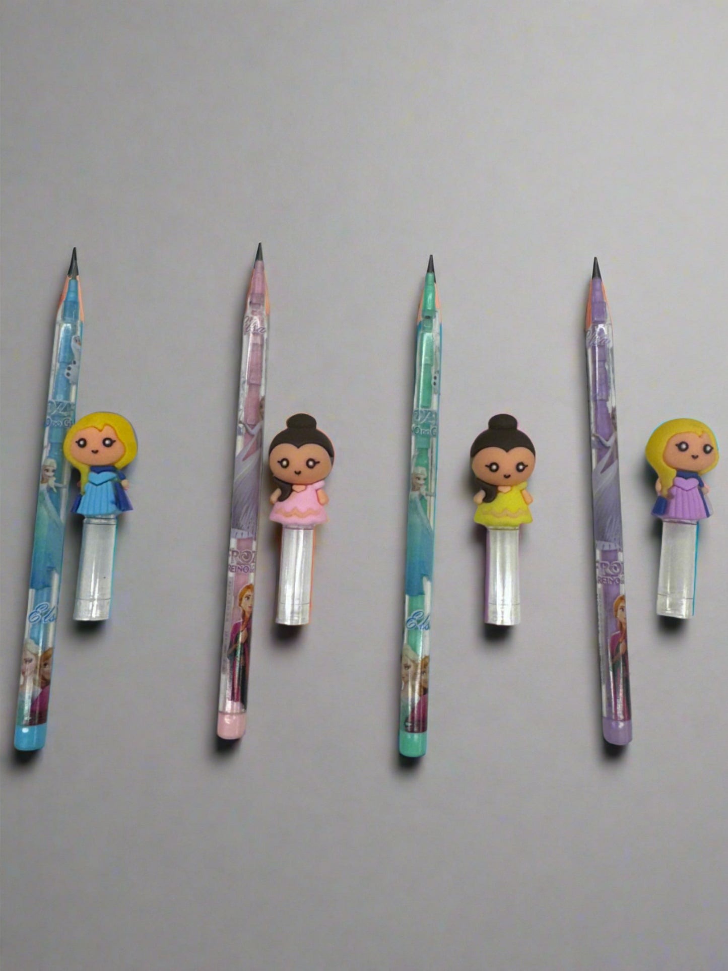 Princess Doll Non-Sharpening Pencils (Set of 4)