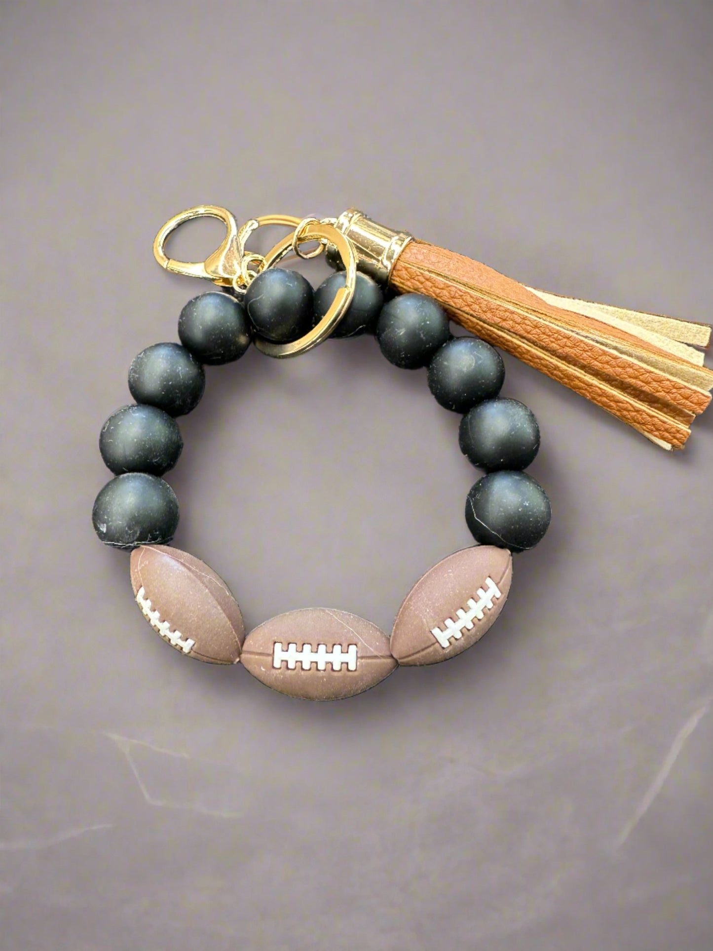 3" Football Wristlet