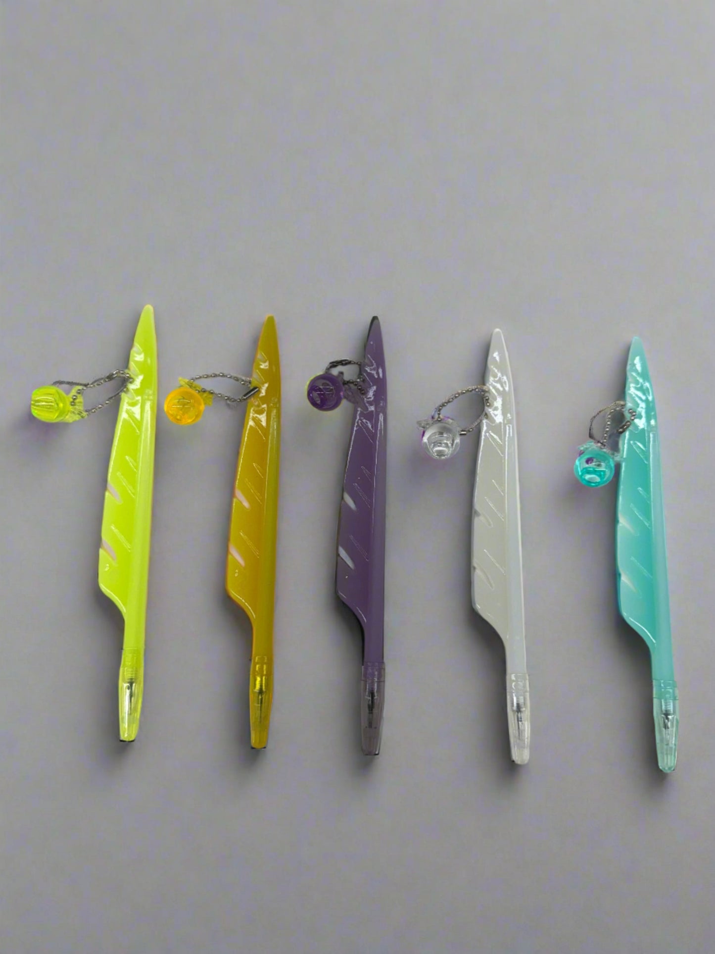 Acrylic Feather Shaped Pens (Set of 5)