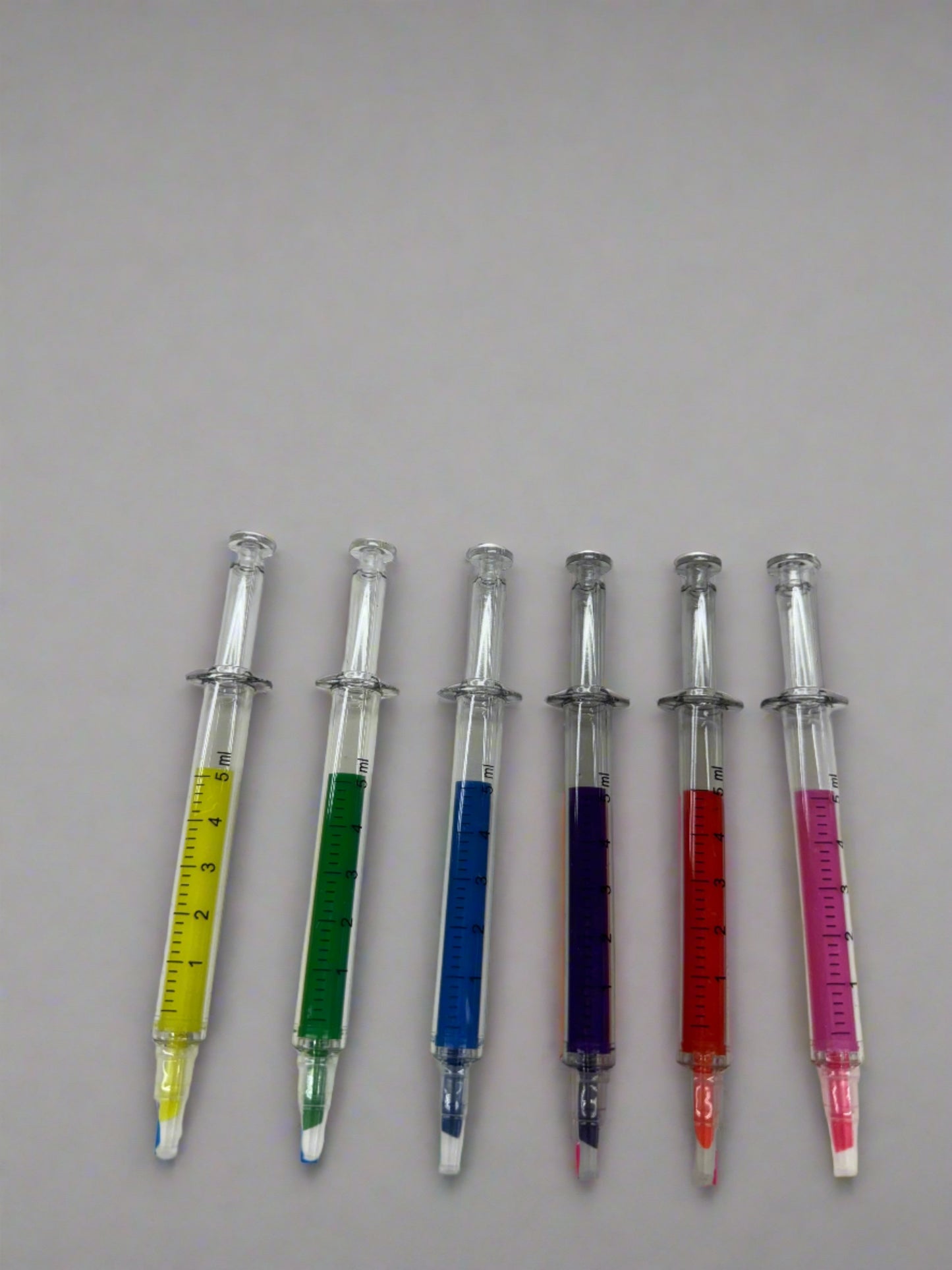 Injection Needle Highlighter Markers (Set of 6)